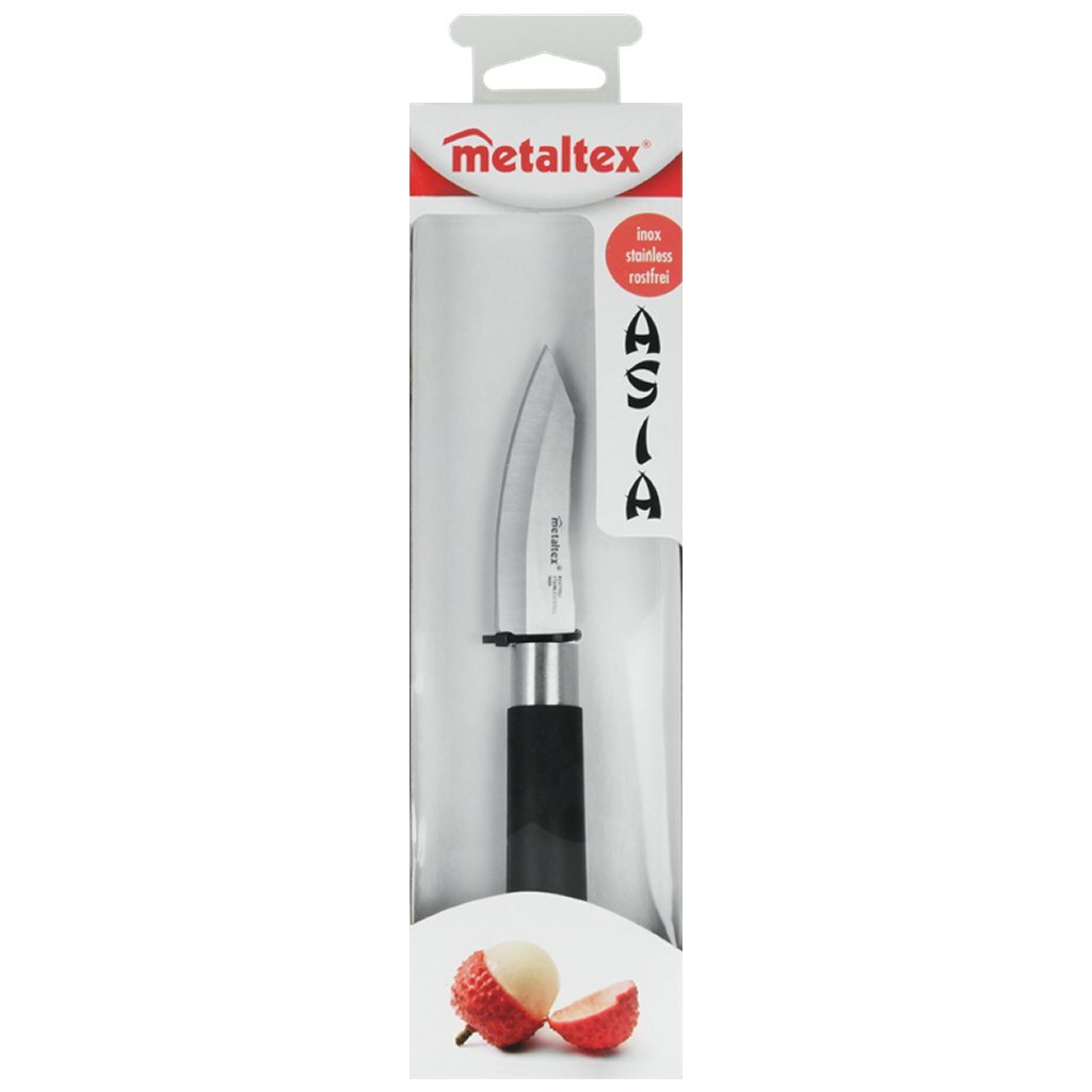 Metaltex Asia kontorkniv 19 cm sort rustfrit stål