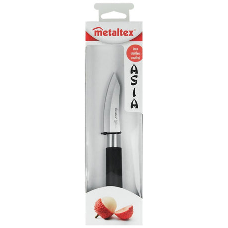 Metaltex Asia kontorkniv 19 cm sort rustfrit stål