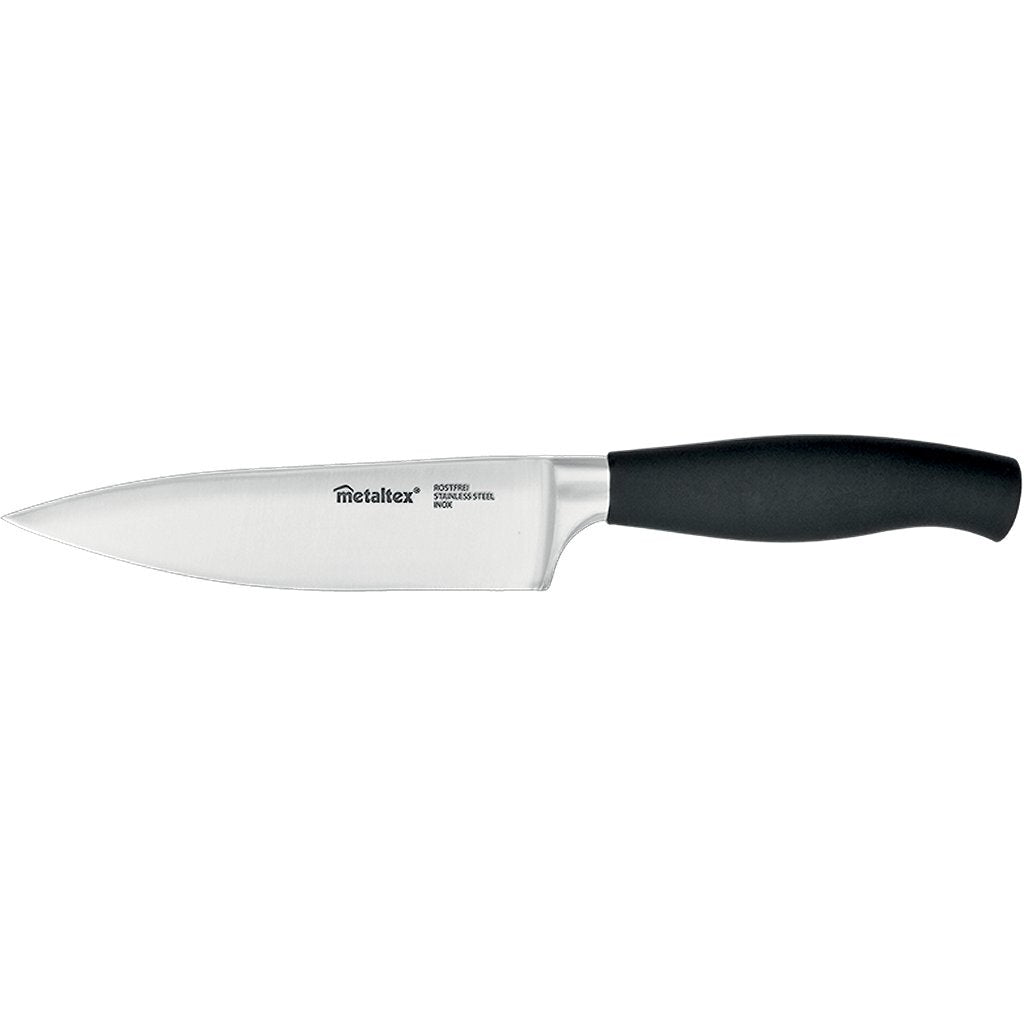 Metaltex komfort kokkekniv 30 cm sort rustfrit stål