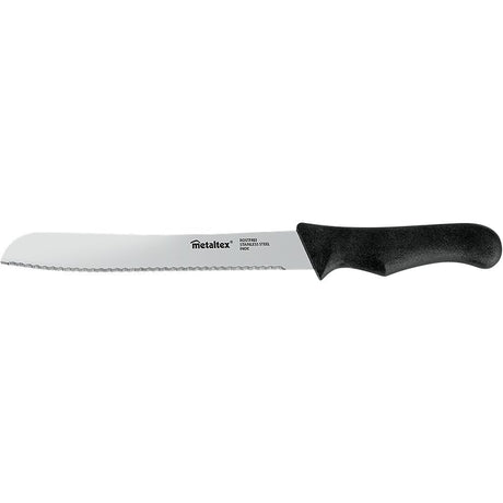 Metaltex basic line brødkniv 31 cm rustfrit stål sort