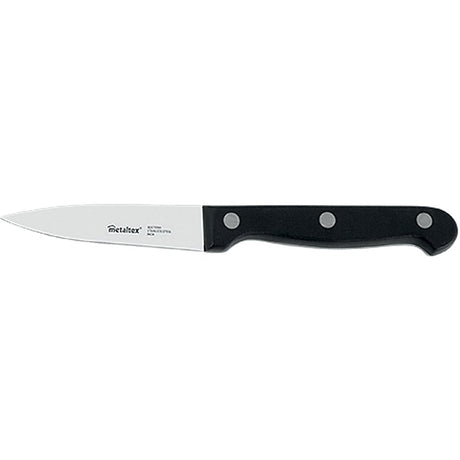 Metaltex professionel skrællekniv 18 cm sort rustfrit stål