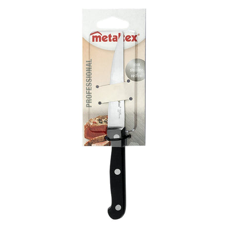 Metaltex professionel bøfkniv 21 cm rustfrit stål sort