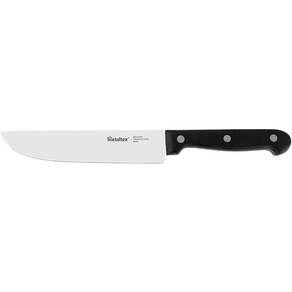 Metaltex professionel kokkekniv 28 cm sort rustfrit stål
