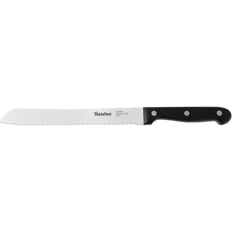 Metaltex professionel brødkniv 32,5 cm sort rustfrit stål