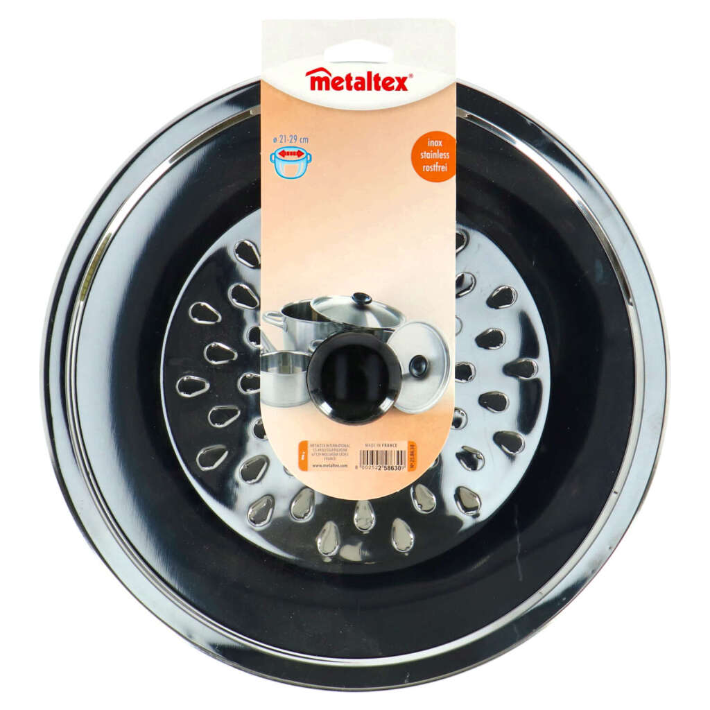 Metaltex anti-stænk afdækning 21-29 cm rustfrit stål