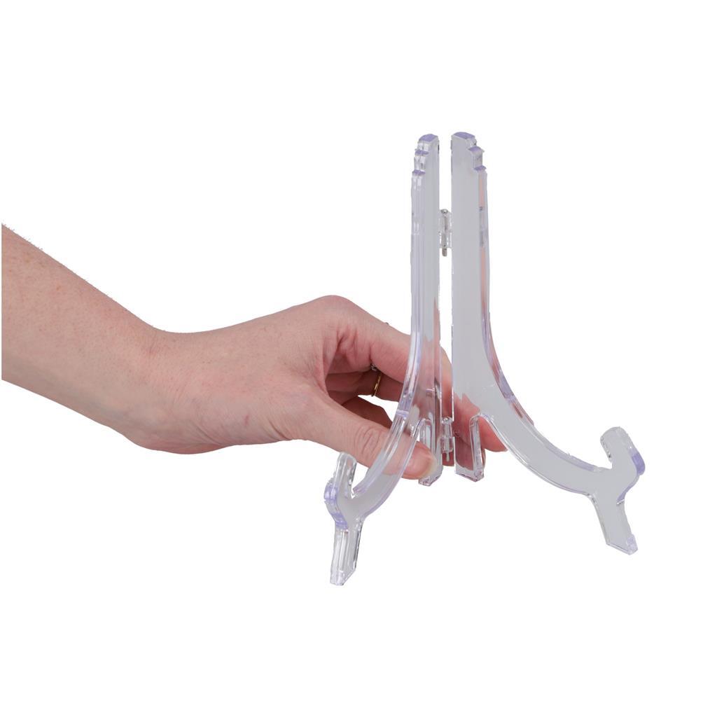 Metaltex pladestativ 18-26 cm akryl transparent
