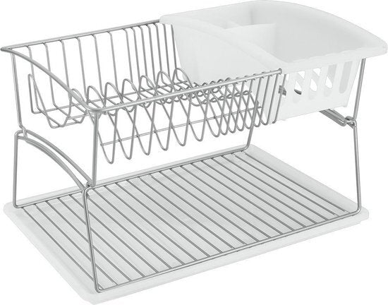 Tomado-metaltex tomado-metaltex sølv afløb 45x31x28cm 2 etager