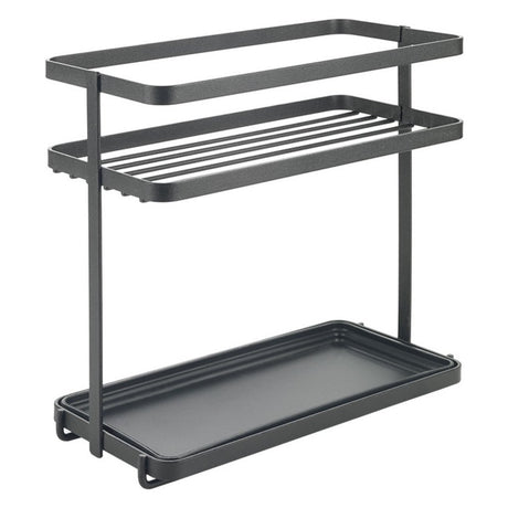 Metaltex krydderihylde 2 niveauer 23x11x22 cm sort metal