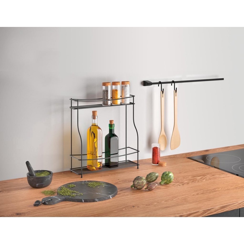 Metaltex Basalmico Herb Rack Matte sort