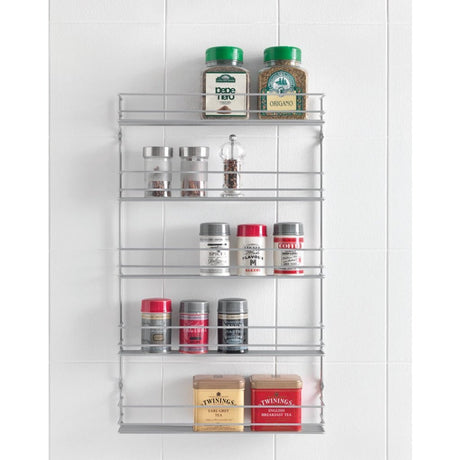 Metaltex Space Saver Smart Kitchen Pepito Herb Rack 5 etager 36x8x58 cm sølv