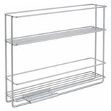 MetalTex Space Saver Smart Kitchen Udvideligt Spice Rack 6x28x22 cm sølv