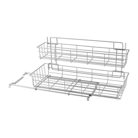 MetalTex Exttenable Storage Rack 20x58x28 cm sølv