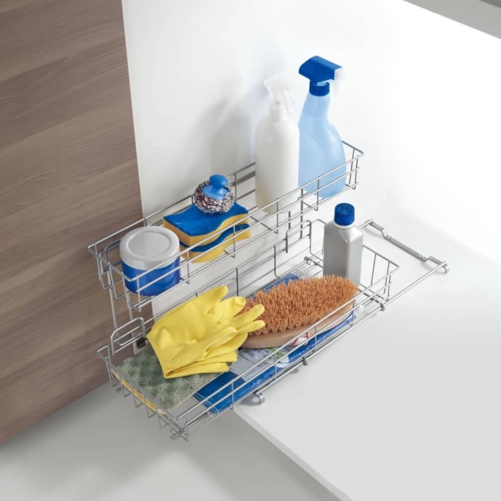 MetalTex Exttenable Storage Rack 20x58x28 cm sølv