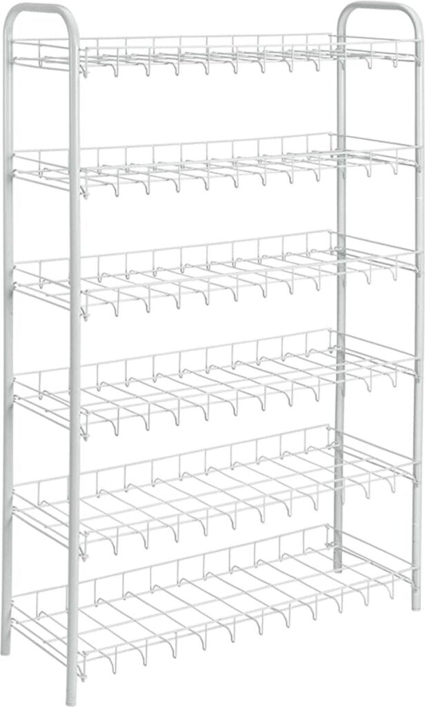 Tomado-metaltex tomado metaltex sko 6 skohylde hvid 64x23x104 cm 6 etager