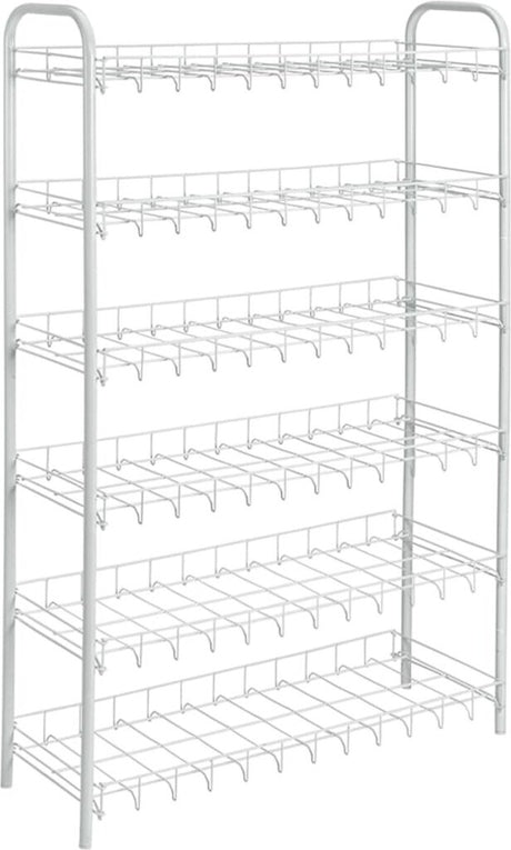 Tomado-metaltex tomado metaltex sko 6 skohylde hvid 64x23x104 cm 6 etager