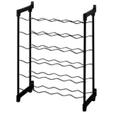 Tomado-metaltex chianti vinreol til 30 flasker 68x50x26 cm sort
