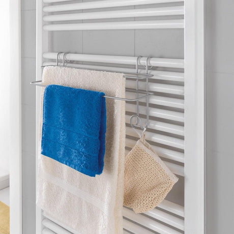 Metaltex håndklædestativ radiator 39x15x20 cm sølv