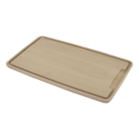 Metaltex skærebræt i bøgetræ med rille 39x23 cm
