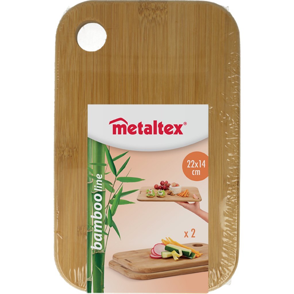 Metaltex bambus planker 22x14x1 cm 2 stk