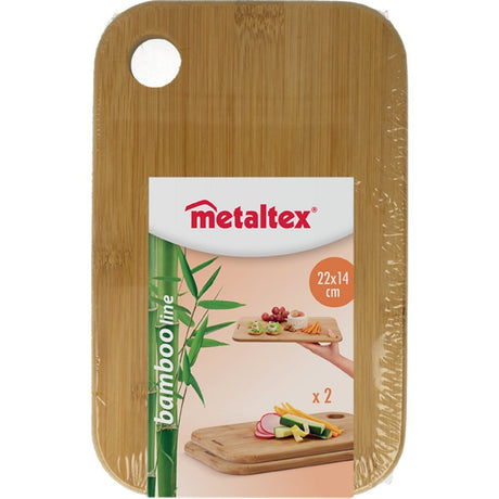 Metaltex bambus planker 22x14x1 cm 2 stk