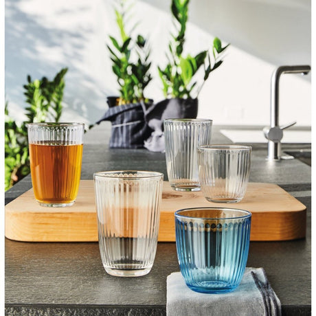 Andre mærker Bormioli Rocco vandglas 290 ml 6 stk blåt gennemsigtigt glas