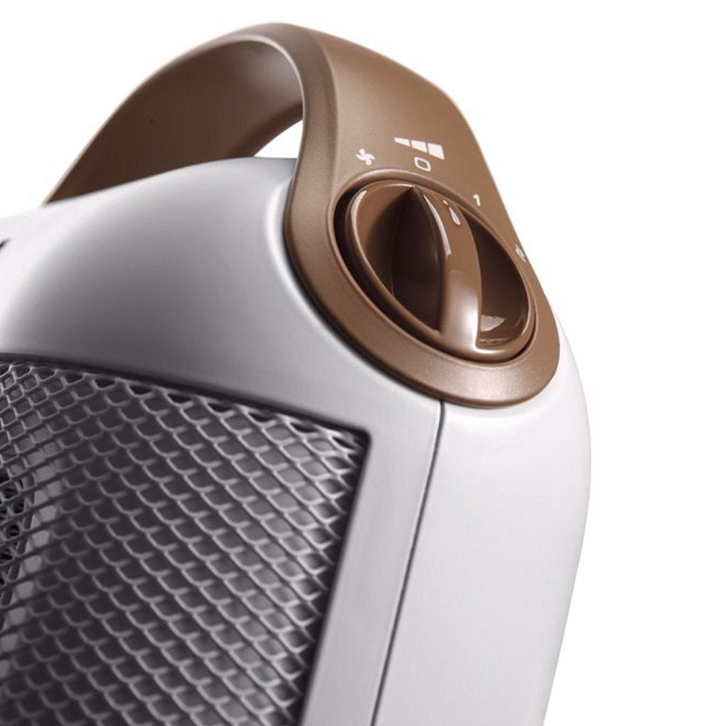 Delonghi hfx30c18.iw keramisk varmelegeme hvidbrun