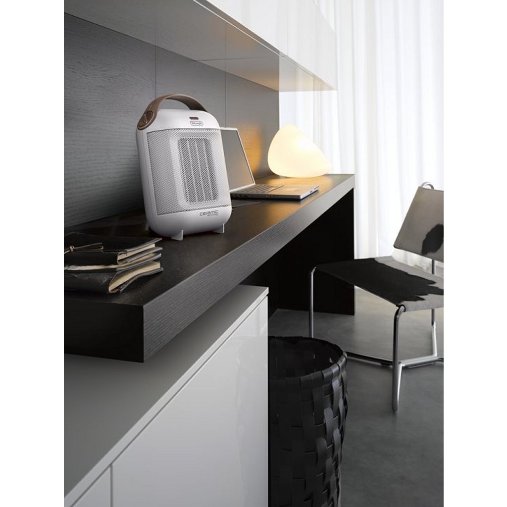 Delonghi hfx30c18.iw keramisk varmelegeme hvidbrun