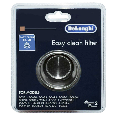 Delonghi rengøringsvenligt filter 2-k