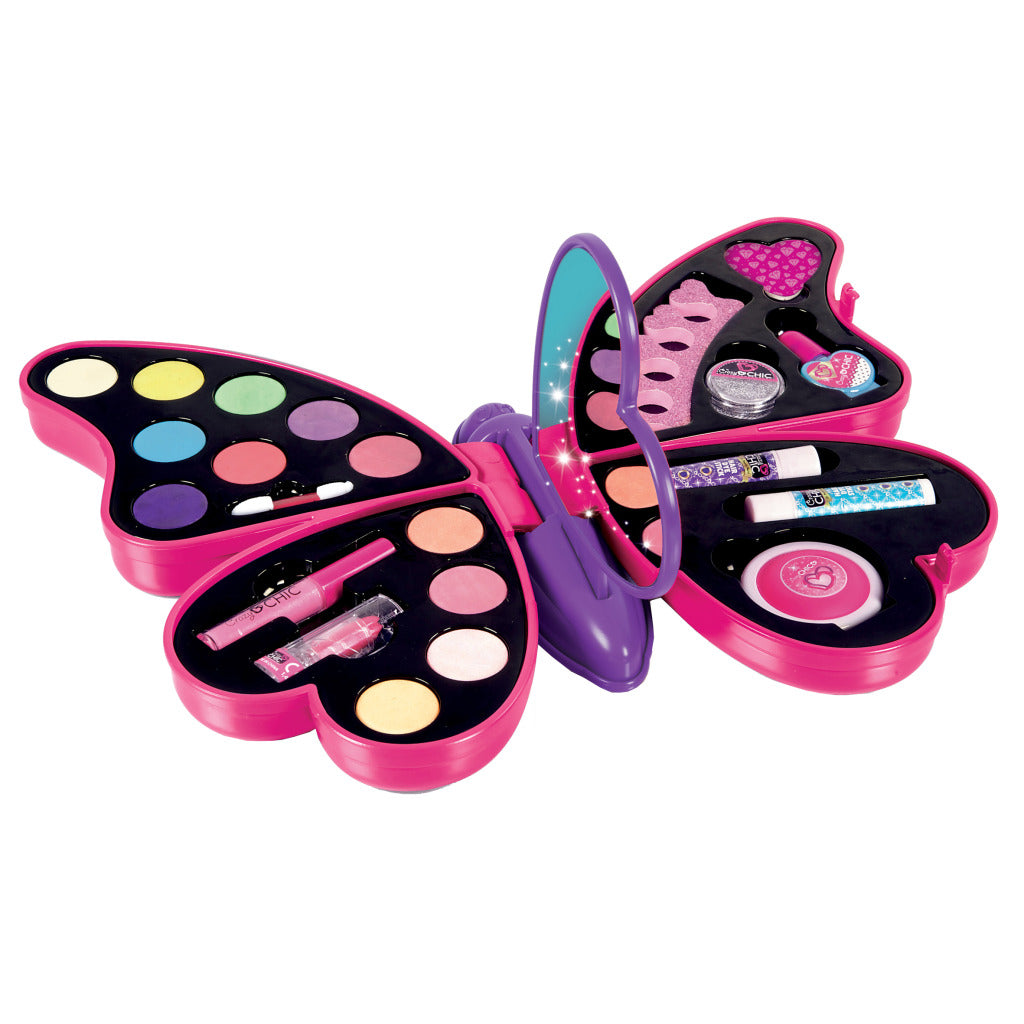 Clementoni crazy chic butterfly beauty sæt make-up etui