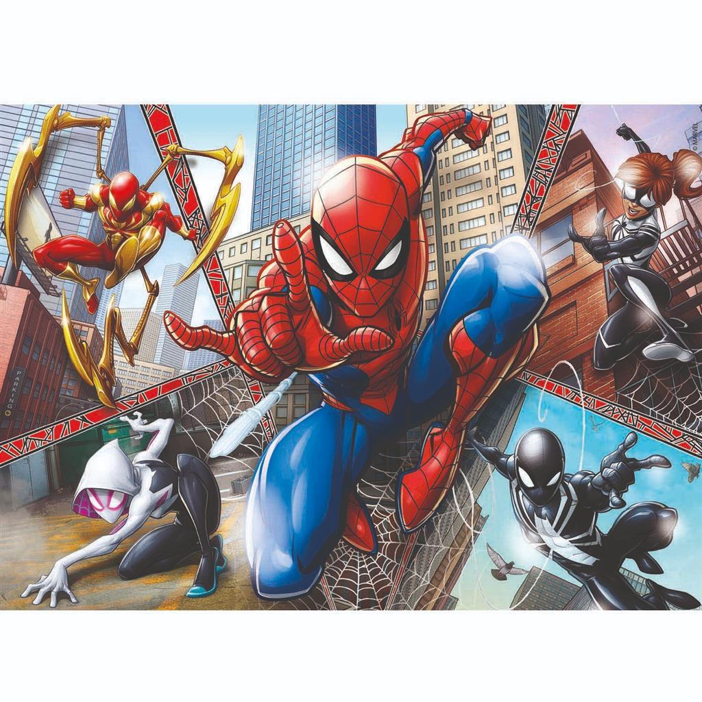 Clementoni supercolor puslespil spiderman 2x60 brikker