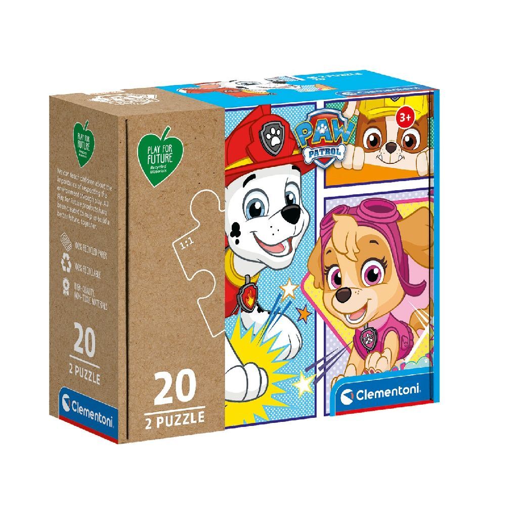 Clementoni puslespil pote patrulje 2x20 brikker