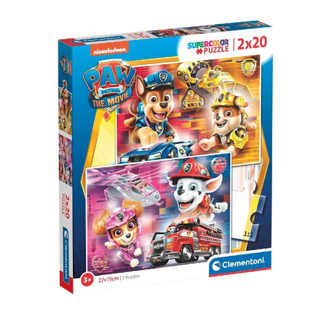 Clementoni paw patruljere filmpuslespillet 2x20 brikker