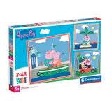 Clementoni Jigsaw Puzzle Super Color Square Peppa Pig, 3x48st.