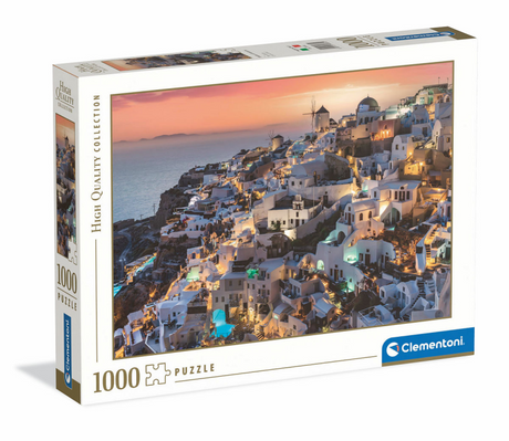 Clementoni puslespil nuancer af santorini, 1000 stk.