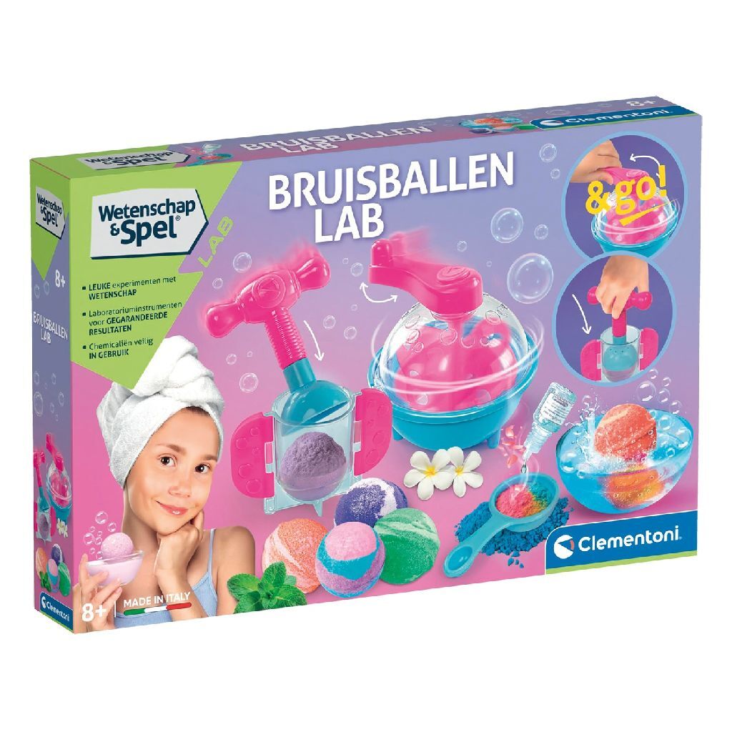 Clementoni videnskabs- og legebadebomberlaboratorium