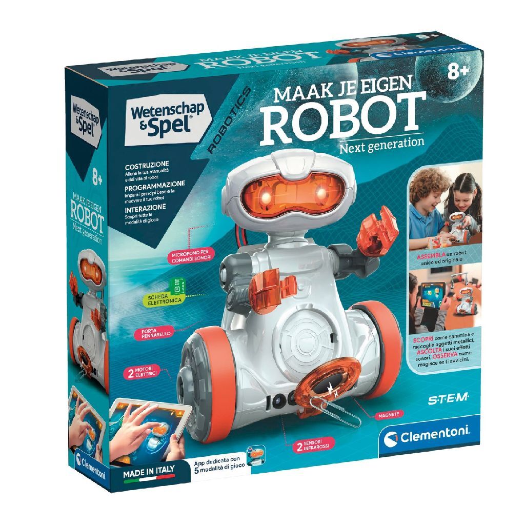 Clementoni videnskab og spil skaber din egen robot