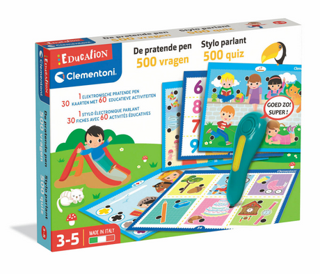 Clementoni uddannelse - talende pen, 500 quiz