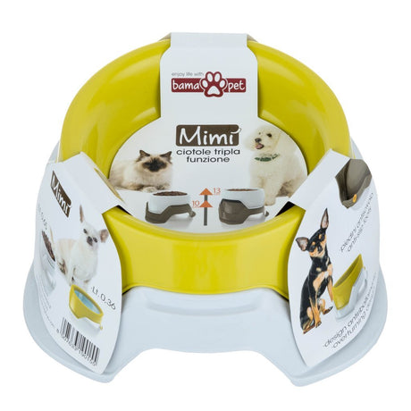 Bama foderskål stabelbar 19x10-13 cm assorteret