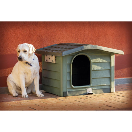 Bama pet cuccia hundehus 89x75x62 cm grøn