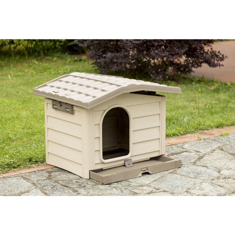 Bama pet cuccia hundehus 89x75x62 cm beige taupe