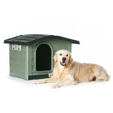 Bama pet cuccia hundehus 110x94x77 cm grøn