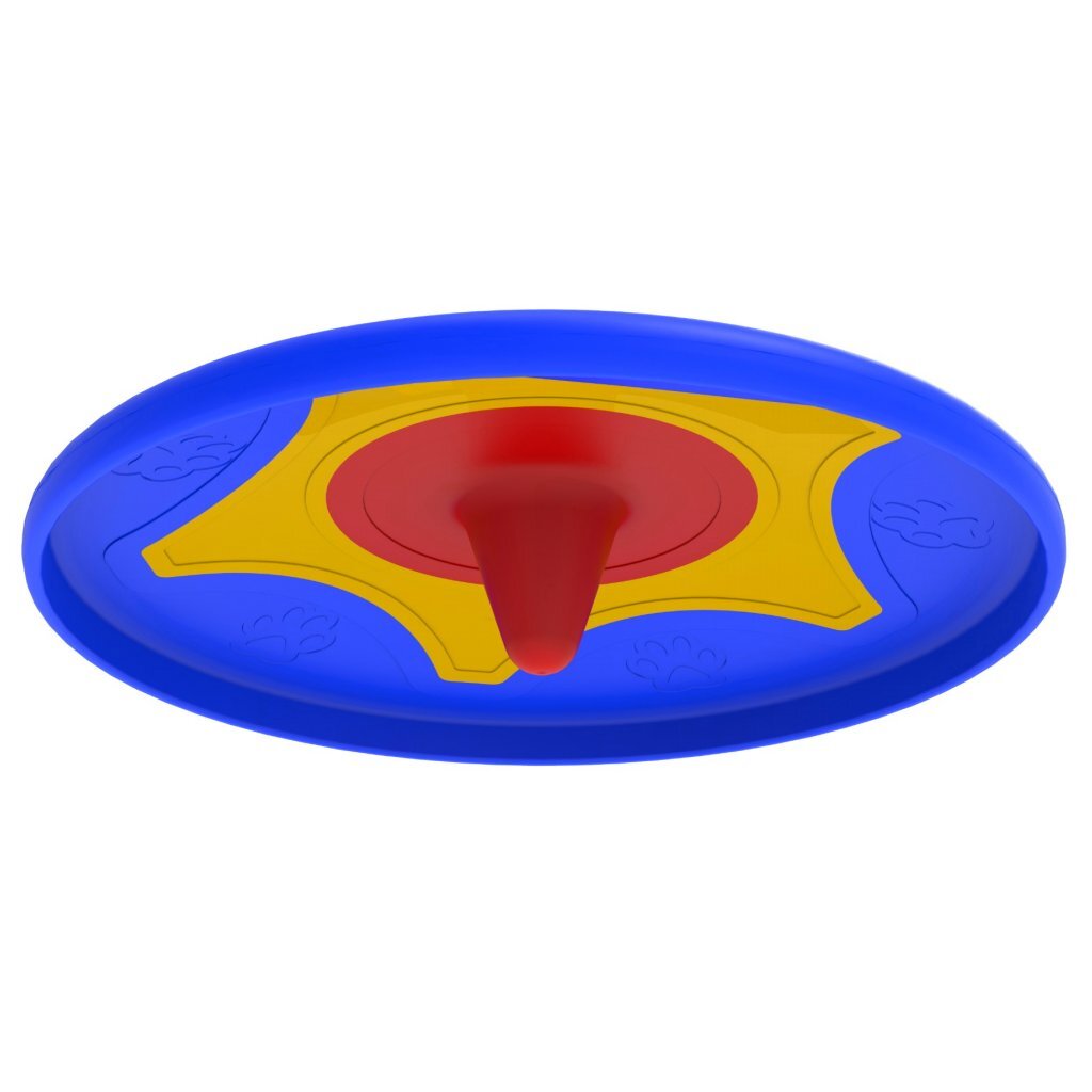 Bama pet trotto disk hundelegetøj 24,5x4,5 cm blå gul rød