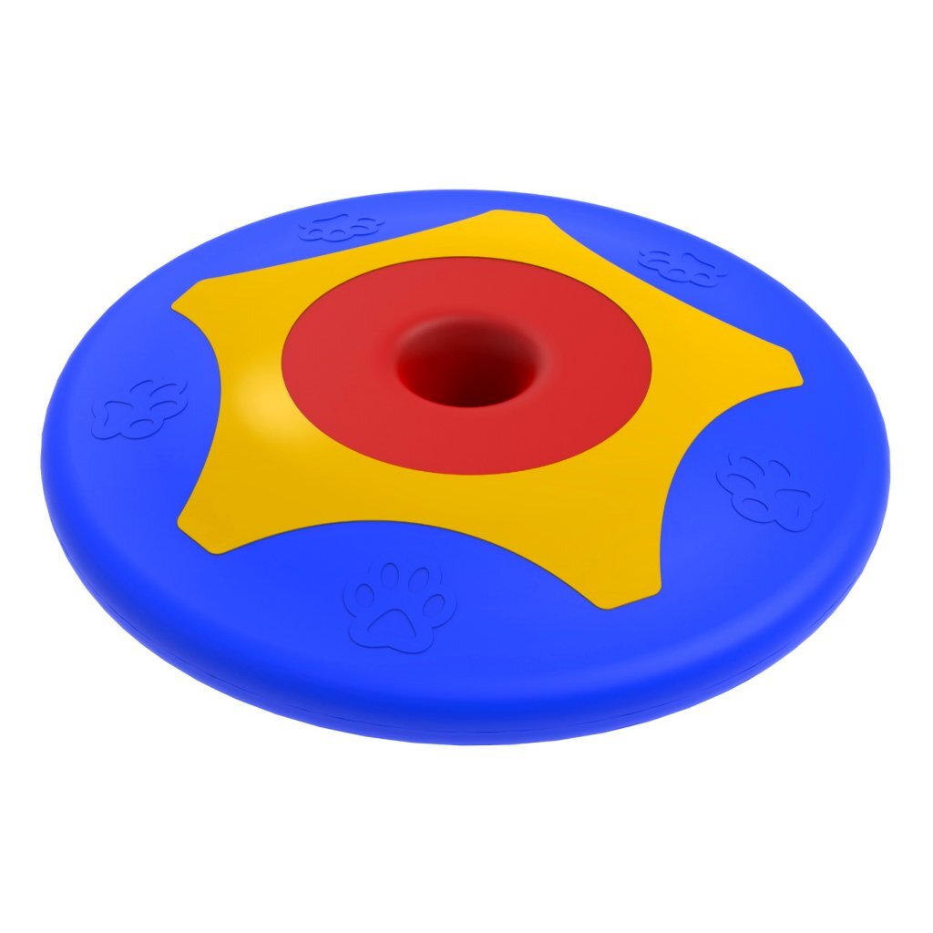 Bama pet trotto disk hundelegetøj 24,5x4,5 cm blå gul rød