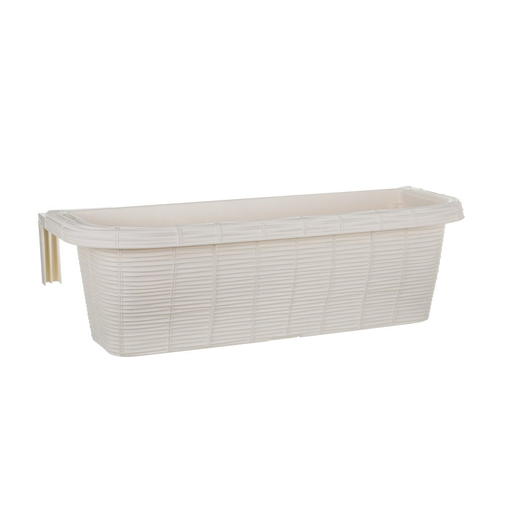 Bama fioriera blomster altankasse 60x20x18,5 cm hvid