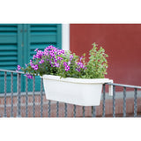 Bama fioriera blomster altankasse 60x20x18,5 cm hvid