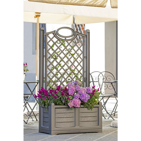 Bama fioriera separat blomsterkasse 80x42,5x150 cm grå