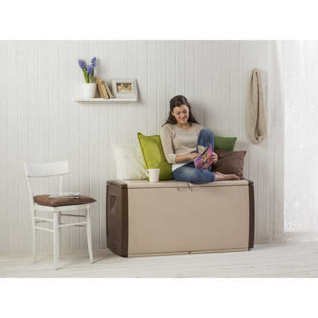 Bama mettitutto beholder 350l 122x56x63 cm beige taupe