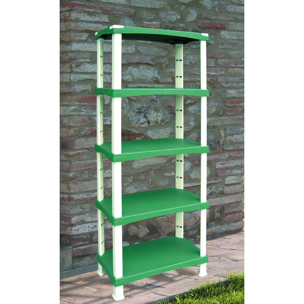 Bama futuro opbevaringssystem 5 hylder 80x40x174 cm grøn