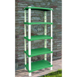 Bama futuro opbevaringssystem 5 hylder 80x40x174 cm grøn