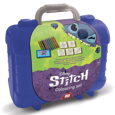 Ubranded sans marque stitch rejsestempel og farvet etui